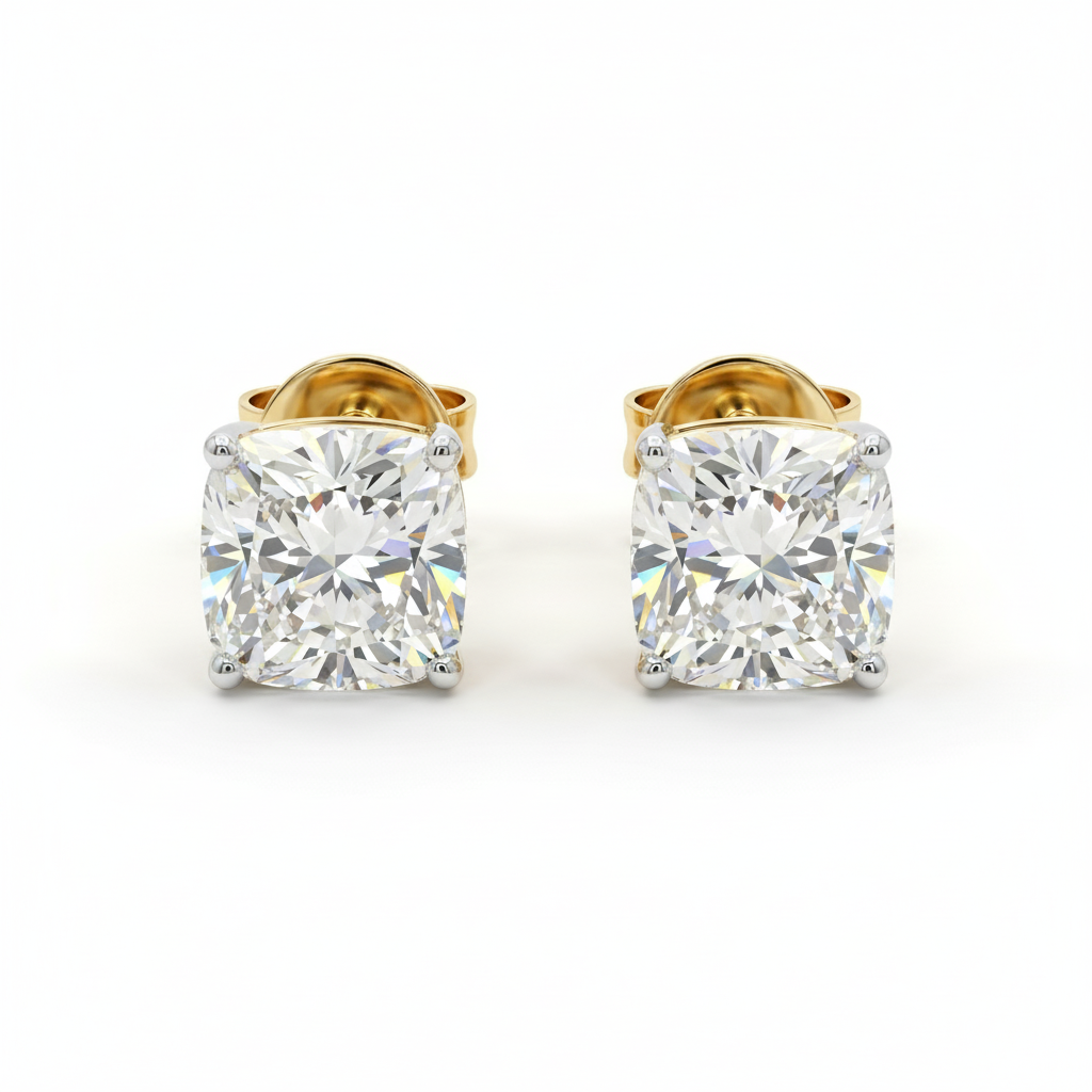 Velvet  Solitaire Lab Grown Diamond Earrings