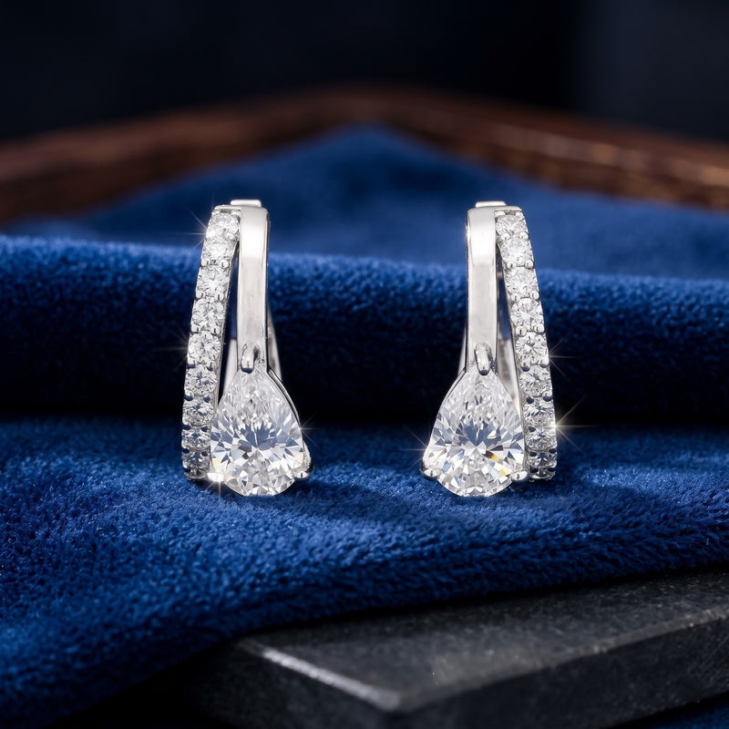Solene Solitaire Lab Grown Diamond Earrings
