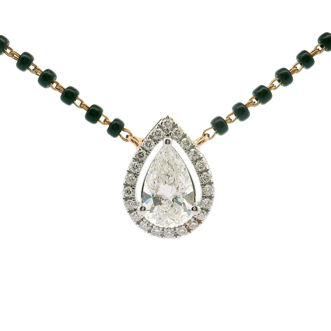 Urban Teardrop Solitaire Lab Grown Diamond Mangalsutra