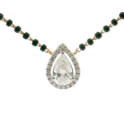 Urban Teardrop Solitaire Lab Grown Diamond Mangalsutra