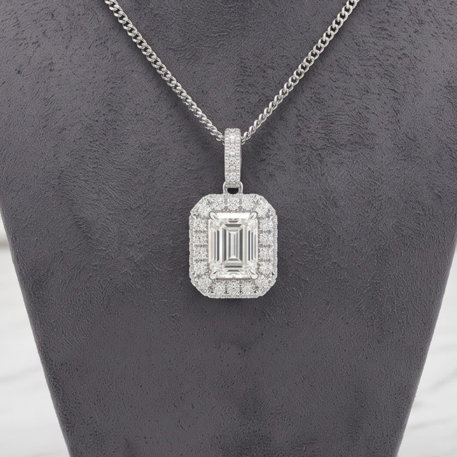 Empress Eye Solitaire Lab Grown Diamond Pendant