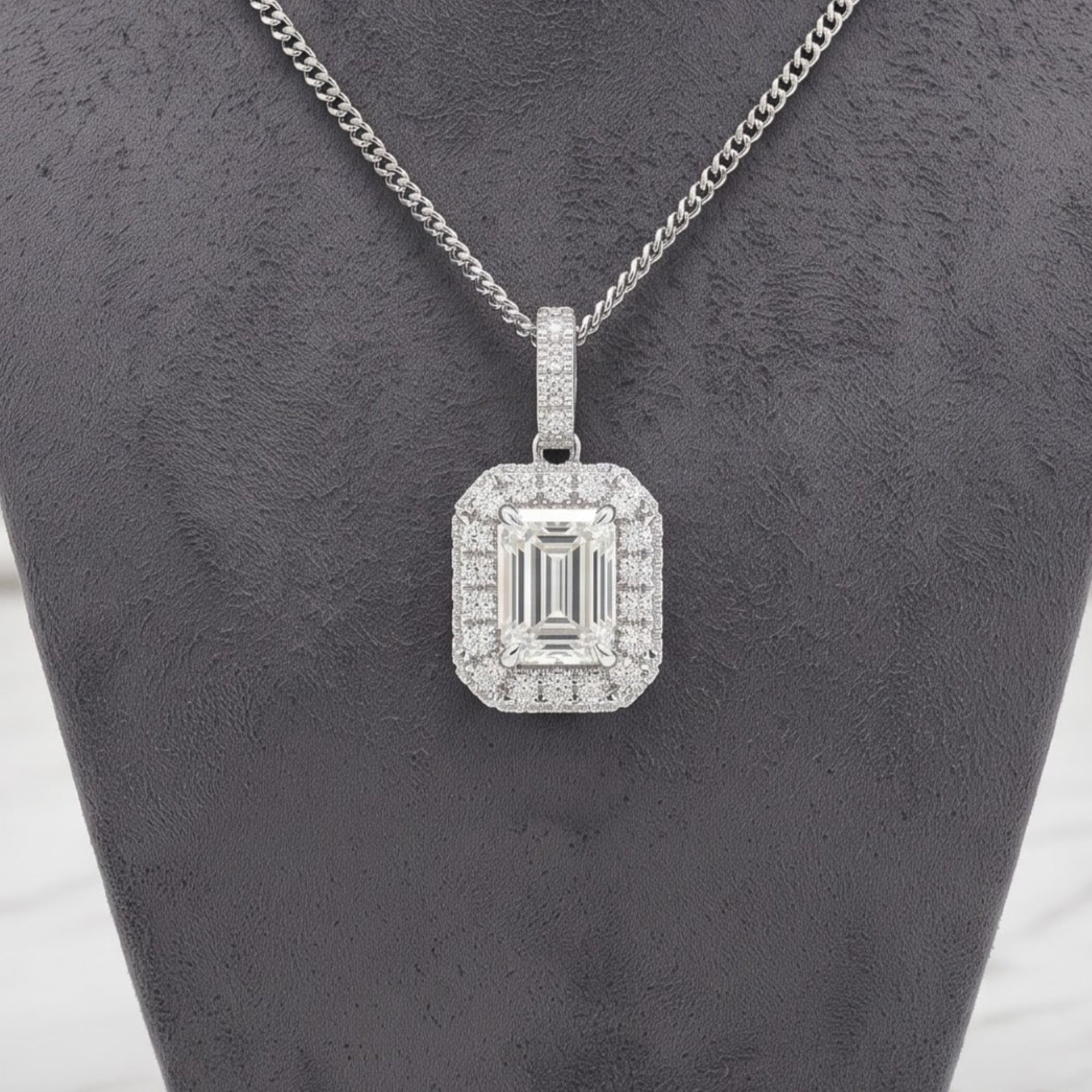 Empress Eye Solitaire Lab Grown Diamond Pendant