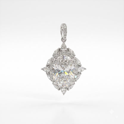 Aurelian Starburst Solitaire Lab Grown Diamond Pendant
