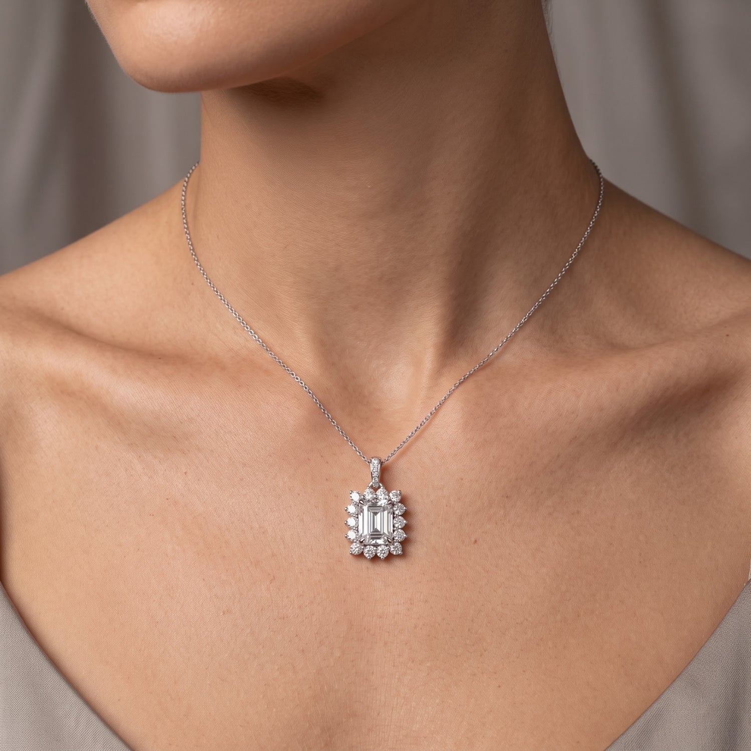 Heirloom Radiance Solitaire Lab Grown Diamond Pendant