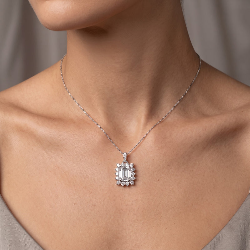 Heirloom Radiance Solitaire Lab Grown Diamond Pendant