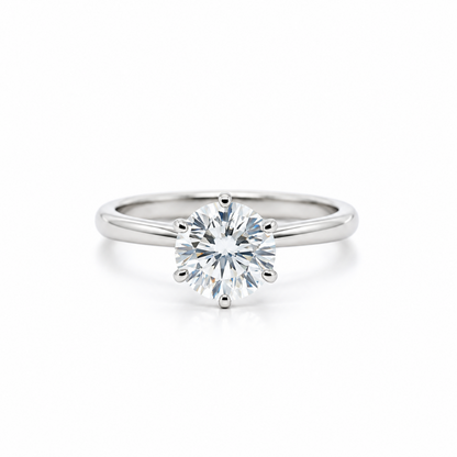 Royal Axis Solitaire Lab Grown Diamond Ring