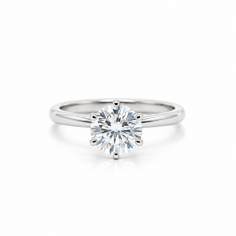 Royal Axis Solitaire Lab Grown Diamond Ring