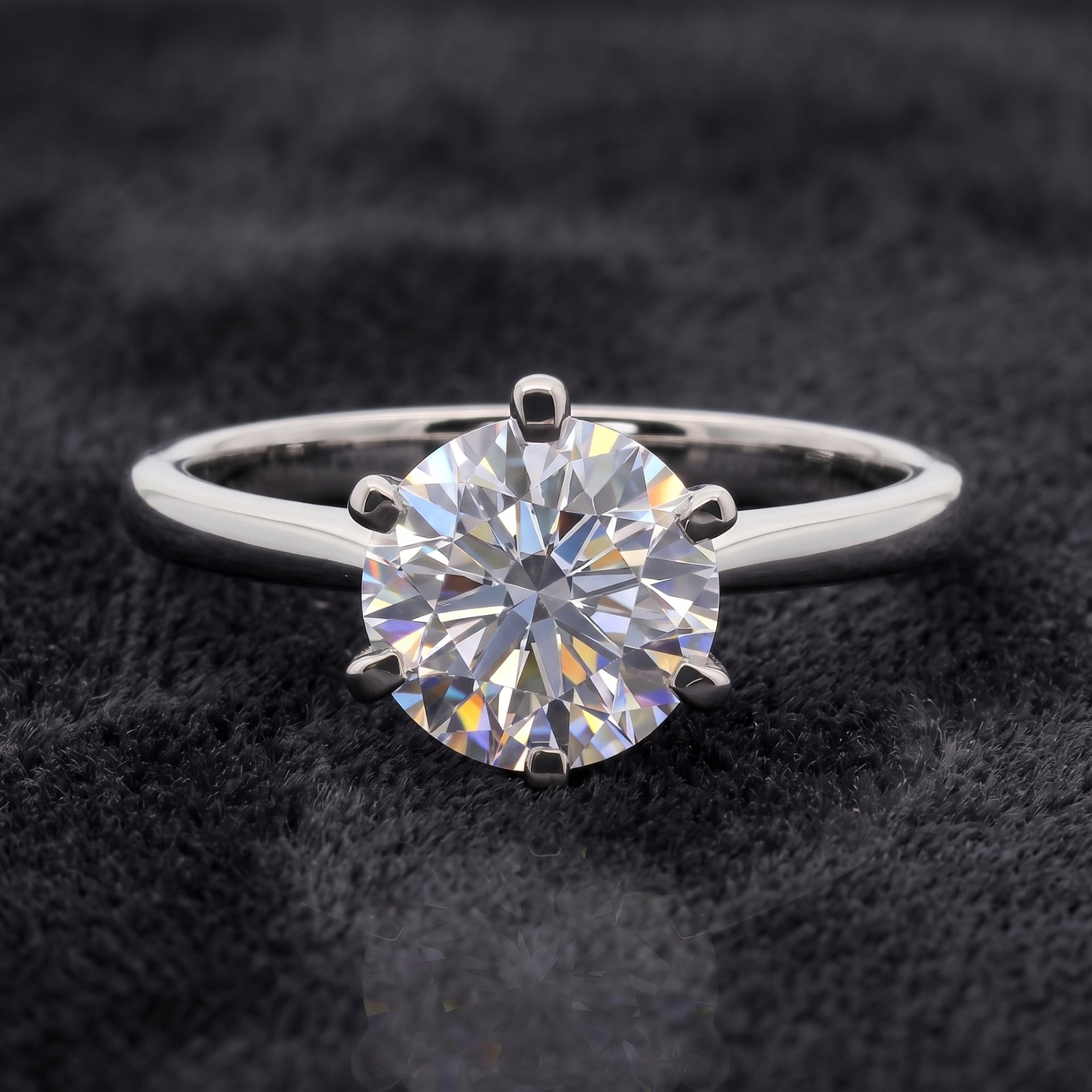 Royal Axis Solitaire Lab Grown Diamond Ring