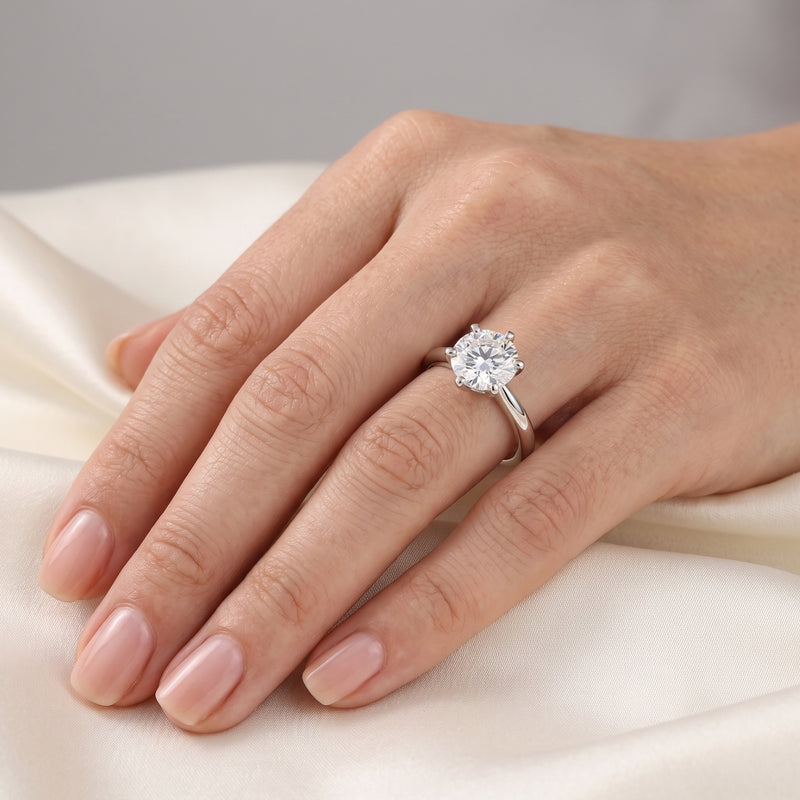 Royal Axis Solitaire Lab Grown Diamond Ring