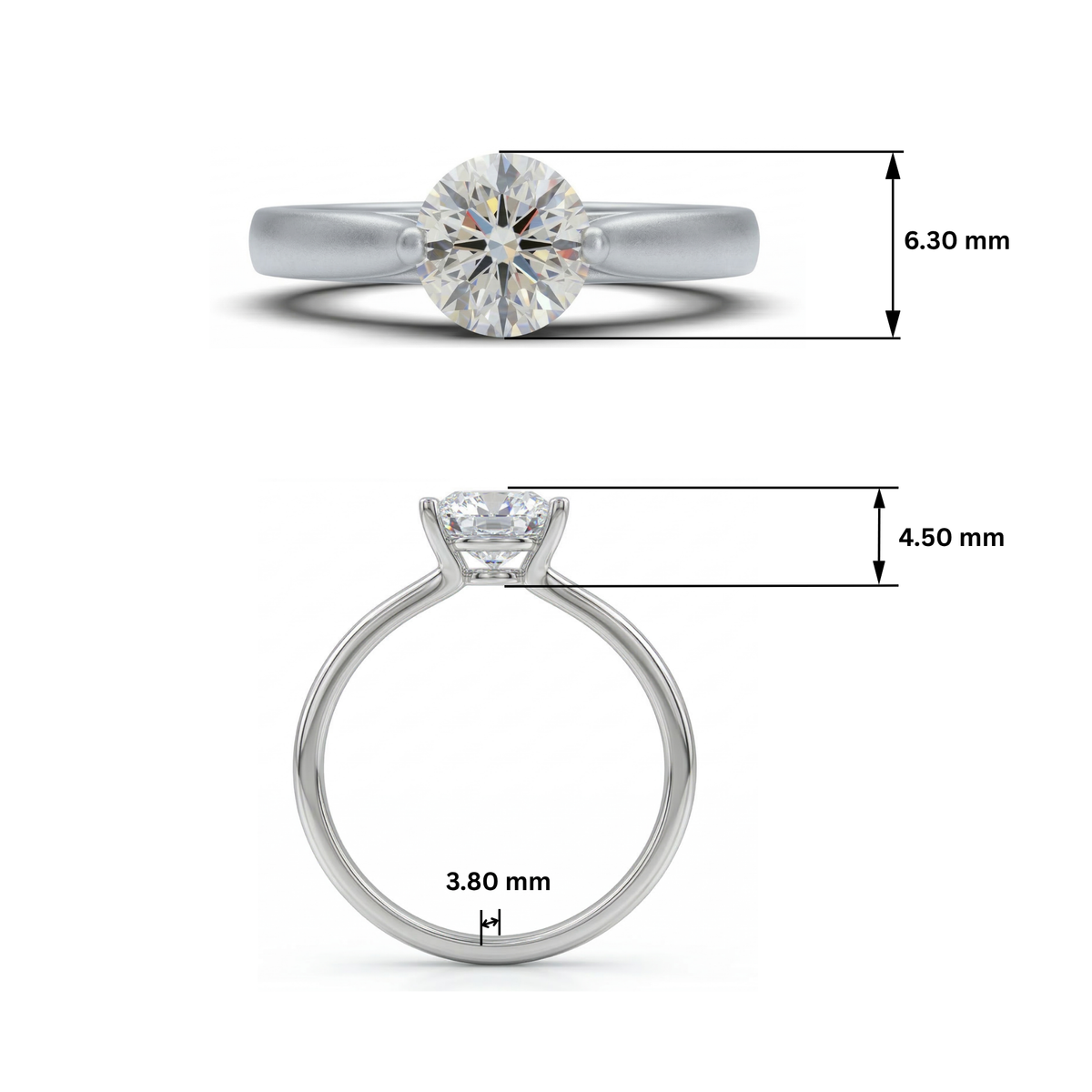 Foundry Solitaire Lab Grown Diamond Ring