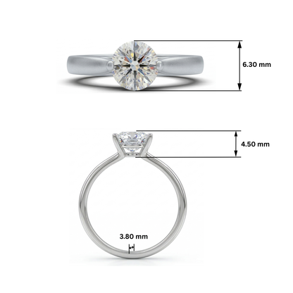 Foundry Solitaire Lab Grown Diamond Ring
