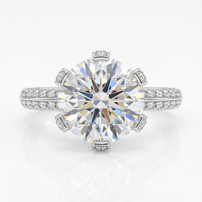 Serenya Crown Solitaire Lab Grown Diamond Ring