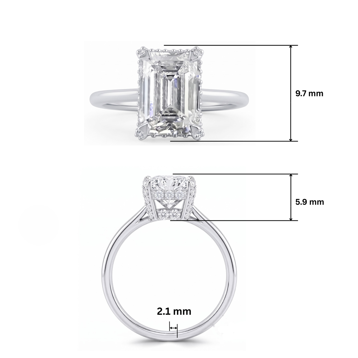 Amelia Solitaire Lab Grown Diamond Ring