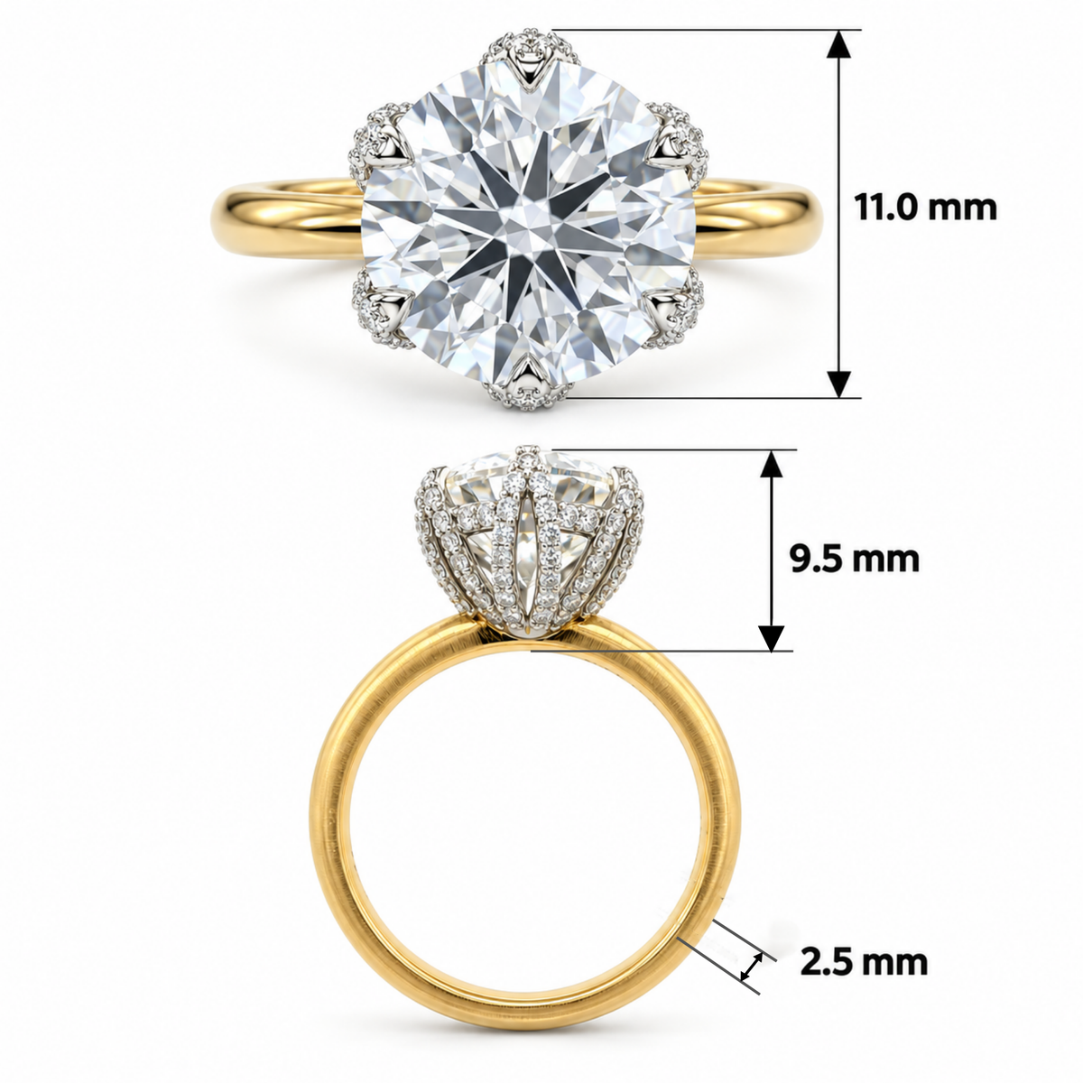 Muse Solitaire Lab Grown Diamond Ring