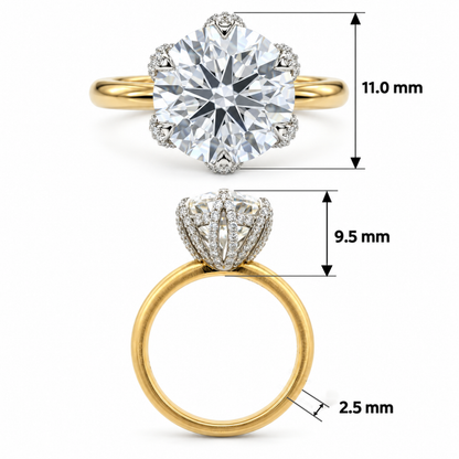 Muse Solitaire Lab Grown Diamond Ring