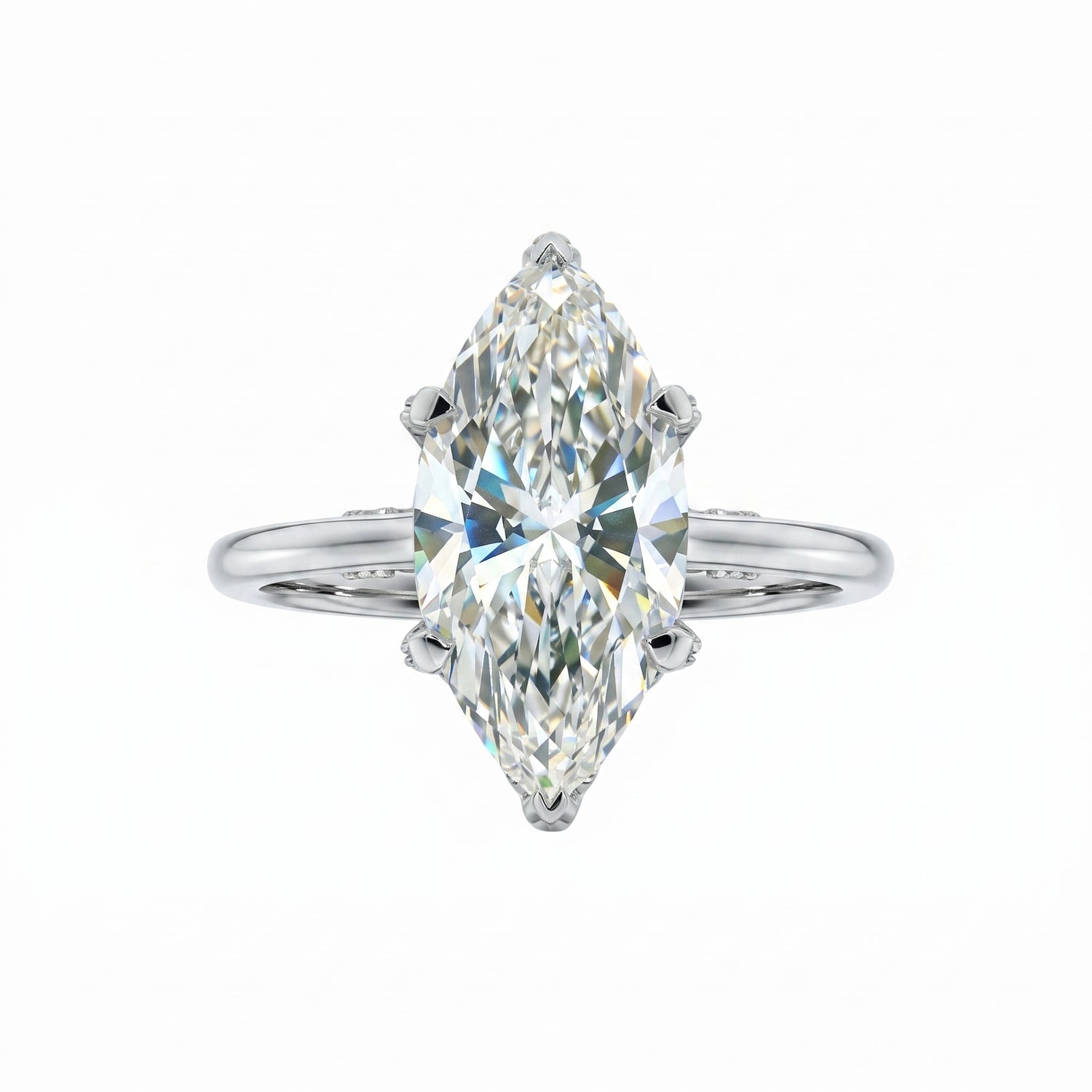 Ethereal Marquise Solitaire Lab Grown Diamond Ring