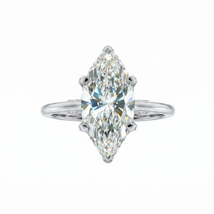 Ethereal Marquise Solitaire Lab Grown Diamond Ring