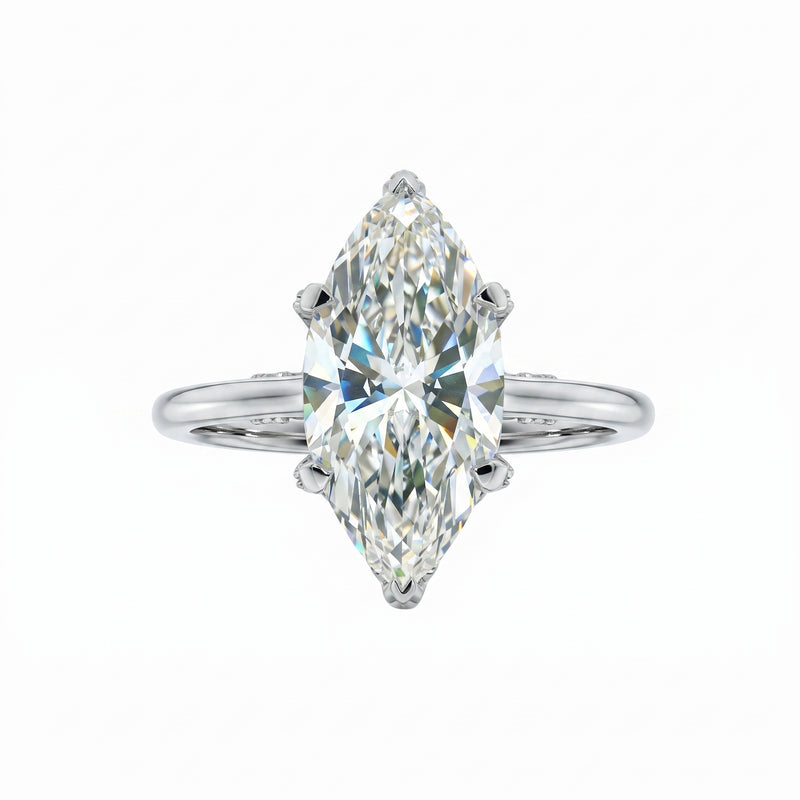 Ethereal Marquise Solitaire Lab Grown Diamond Ring