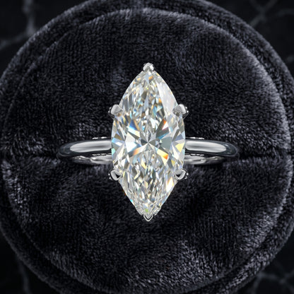 Ethereal Marquise Solitaire Lab Grown Diamond Ring