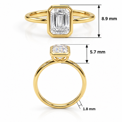 Sunlit Spark Solitaire Lab Grown Diamond Ring