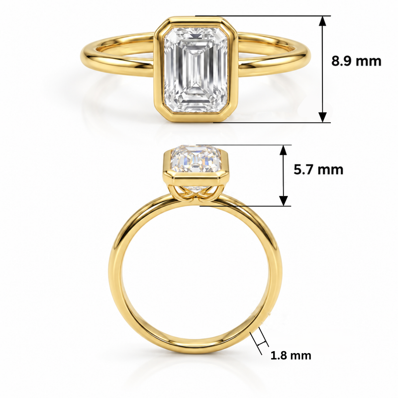 Sunlit Spark Solitaire Lab Grown Diamond Ring