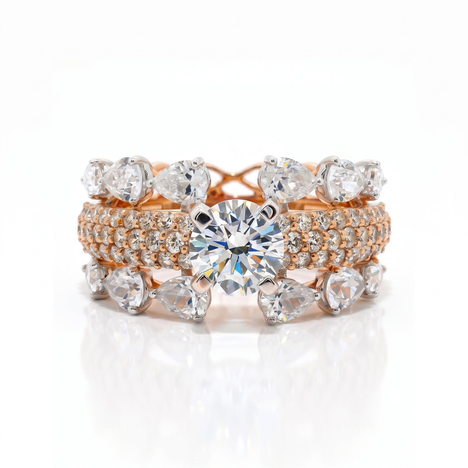 Unity Fortress Solitaire Lab Grown Diamond Ring