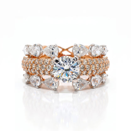 Unity Fortress Solitaire Lab Grown Diamond Ring