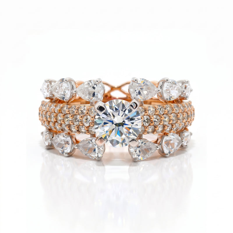 Unity Fortress Solitaire Lab Grown Diamond Ring