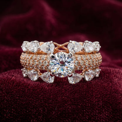 Unity Fortress Solitaire Lab Grown Diamond Ring