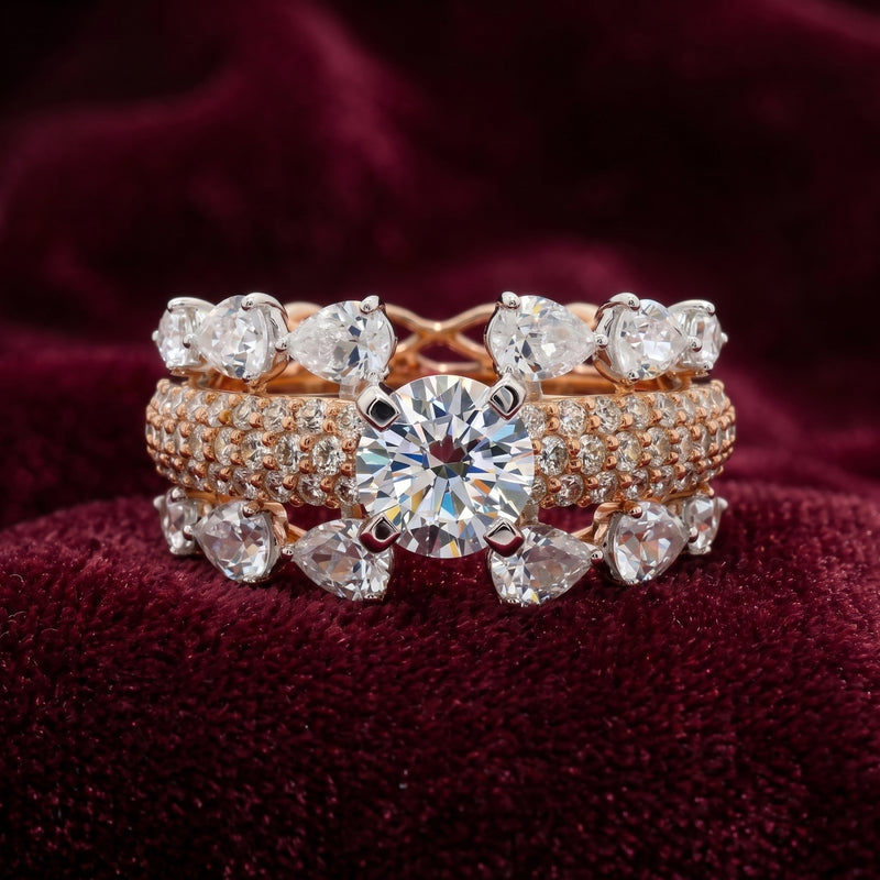 Unity Fortress Solitaire Lab Grown Diamond Ring