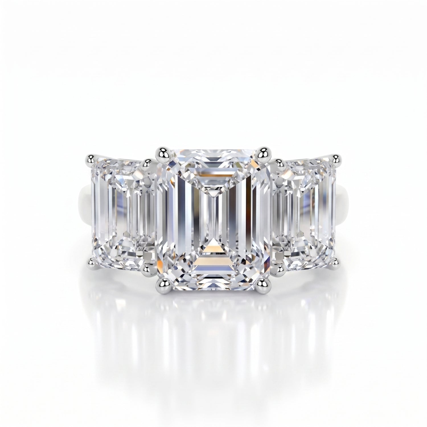 Triple Grace Solitaire Lab Grown Diamond Ring
