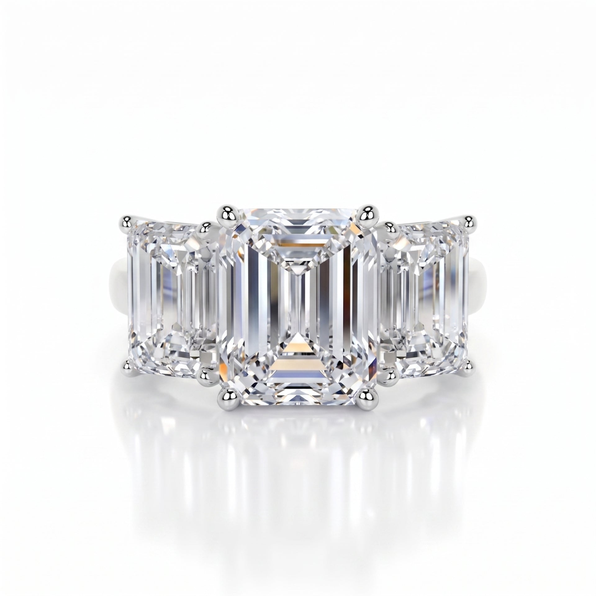 Triple Grace Solitaire Lab Grown Diamond Ring
