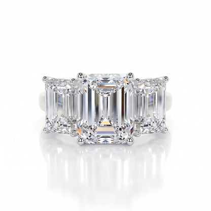 Triple Grace Solitaire Lab Grown Diamond Ring