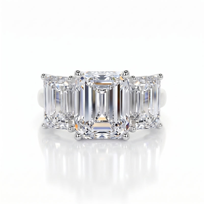 Triple Grace Solitaire Lab Grown Diamond Ring
