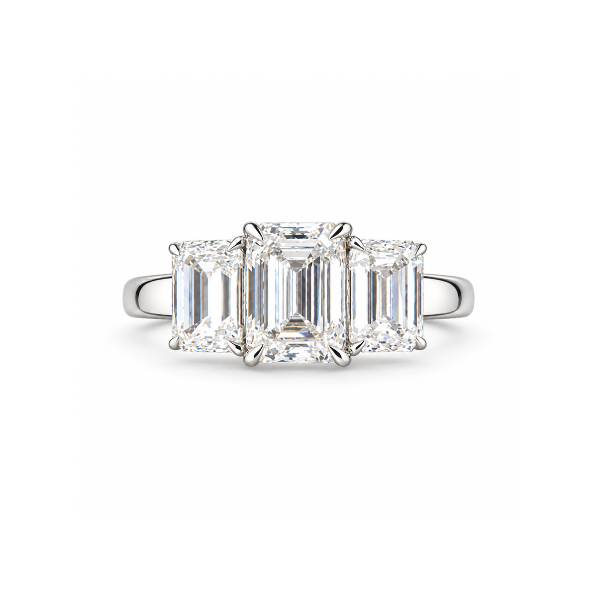 Triple Grace Solitaire Lab Grown Diamond Ring