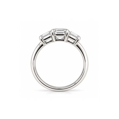 Triple Grace Solitaire Lab Grown Diamond Ring