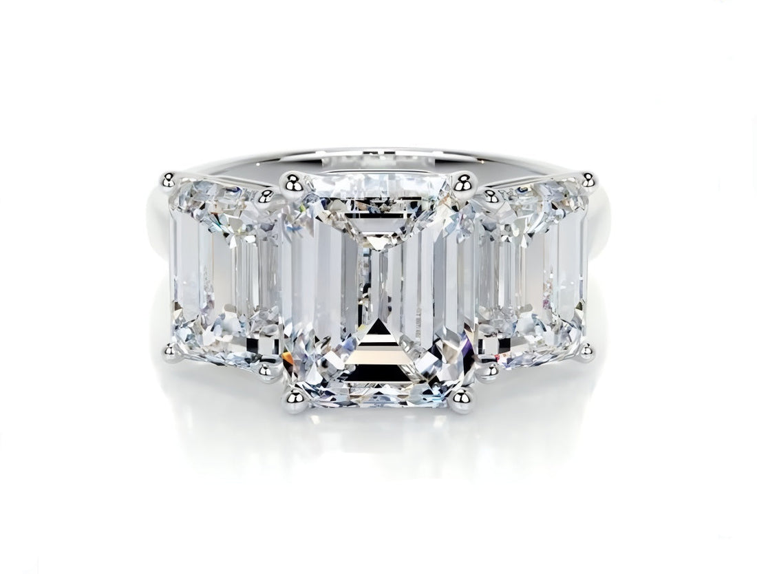 Triple Grace Solitaire Lab Grown Diamond Ring