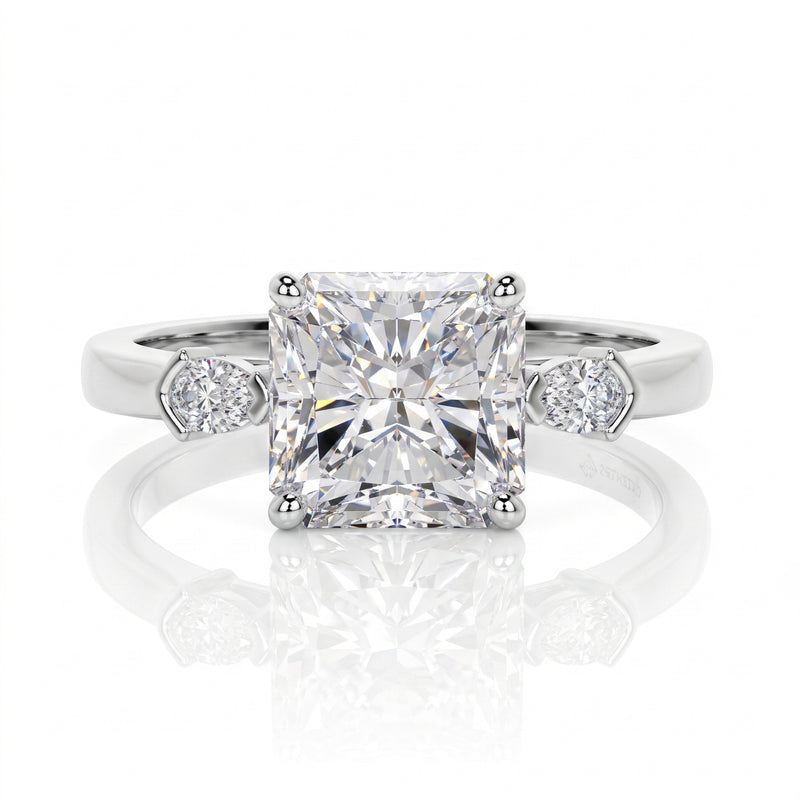 Opulence Square Solitaire Lab Grown Diamond Ring