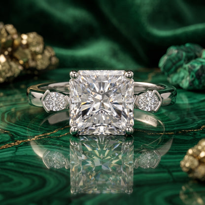 Opulence Square Solitaire Lab Grown Diamond Ring