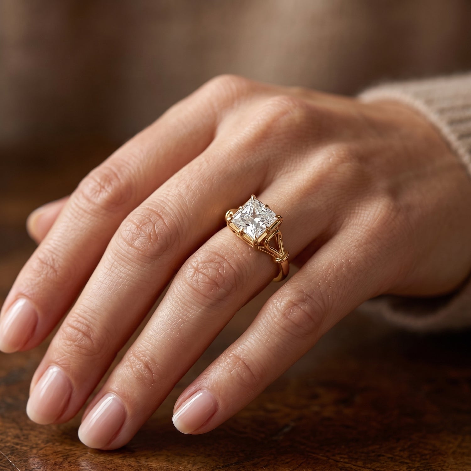 Sunbeam Treasure Solitaire Lab Grown Diamond Ring