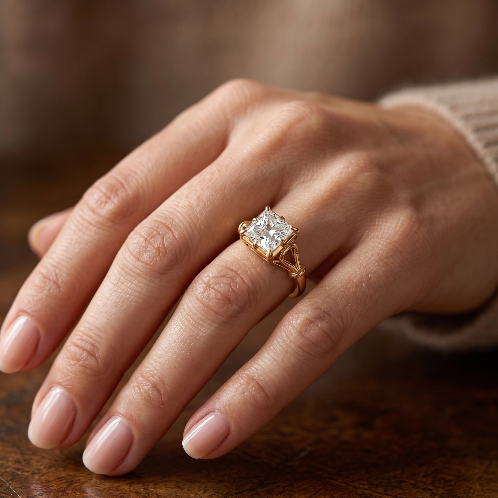 Sunbeam Treasure Solitaire Lab Grown Diamond Ring