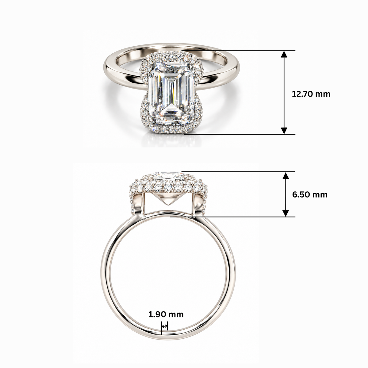 Pure Symphony Solitaire Lab Grown Diamond Ring