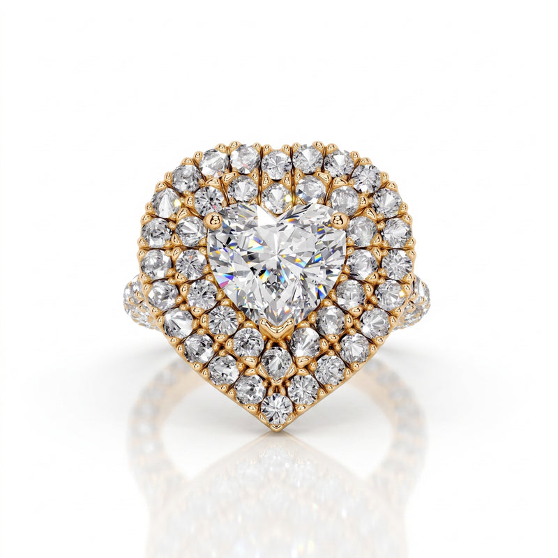 True Heart Solitaire Lab Grown Diamond Ring