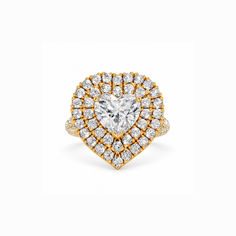 True Heart Solitaire Lab Grown Diamond Ring