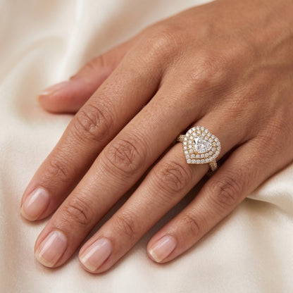 True Heart Solitaire Lab Grown Diamond Ring