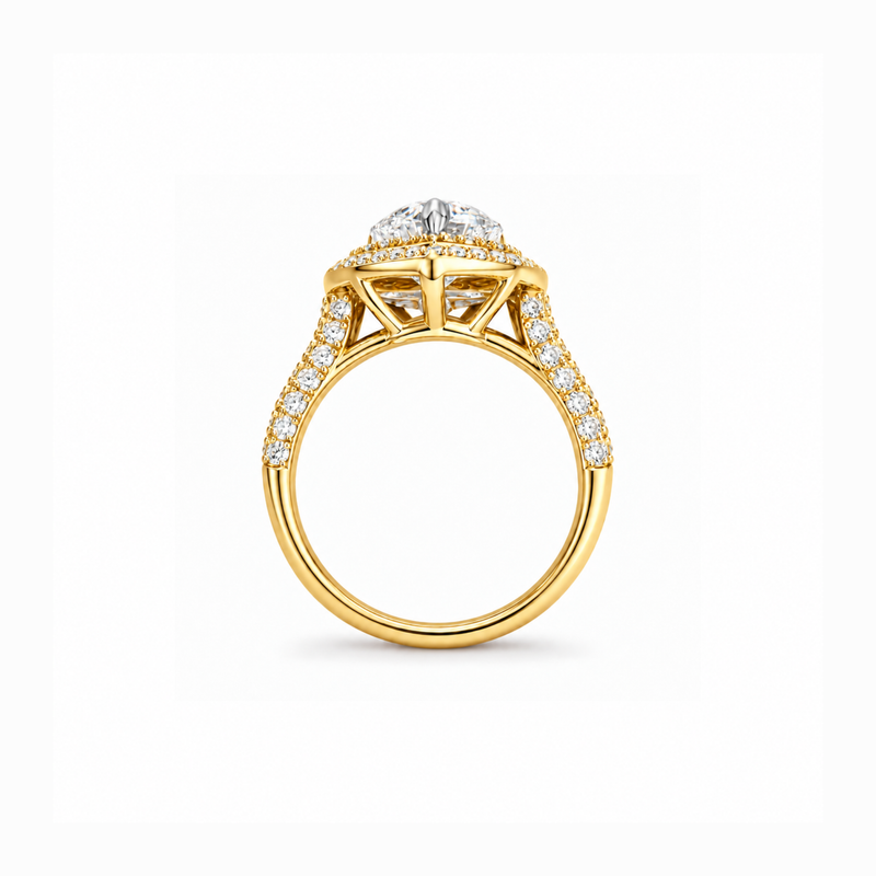 True Heart Solitaire Lab Grown Diamond Ring