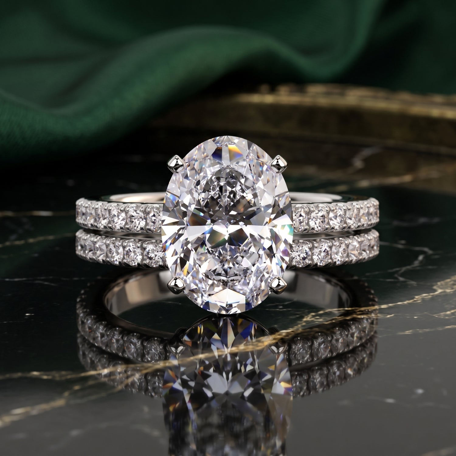 Royal Oval Solitaire Lab Grown Diamond Ring