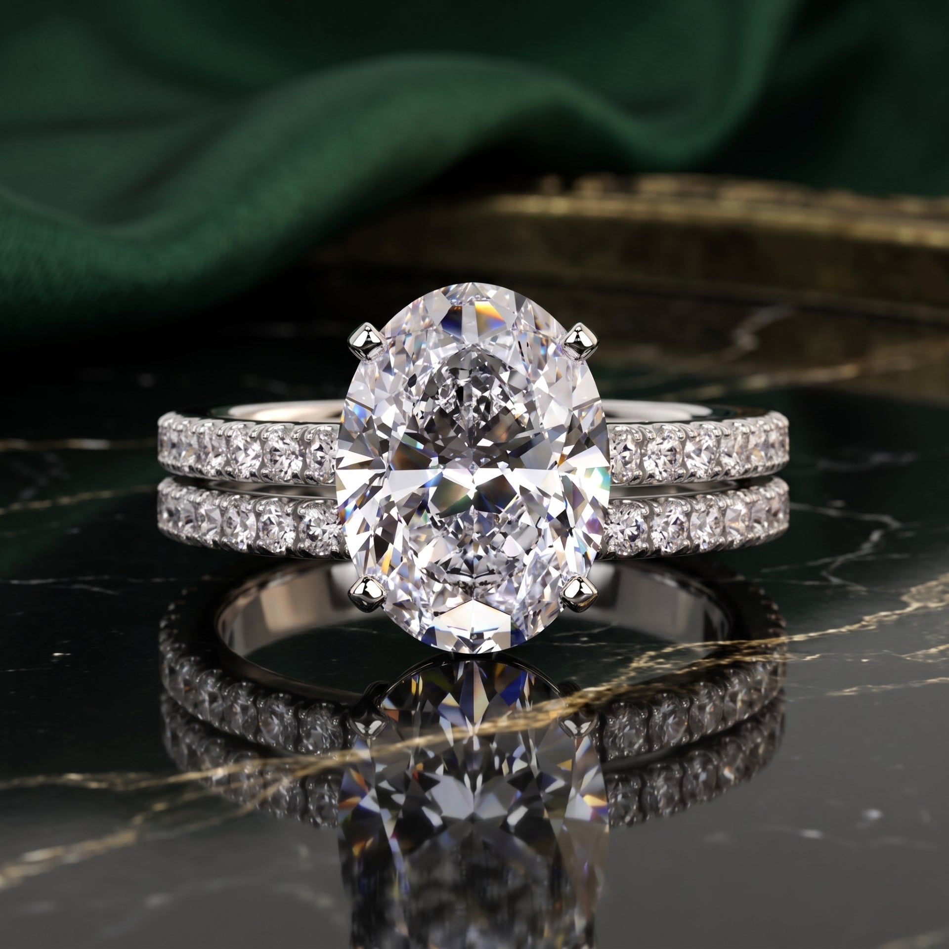Royal Oval Solitaire Lab Grown Diamond Ring