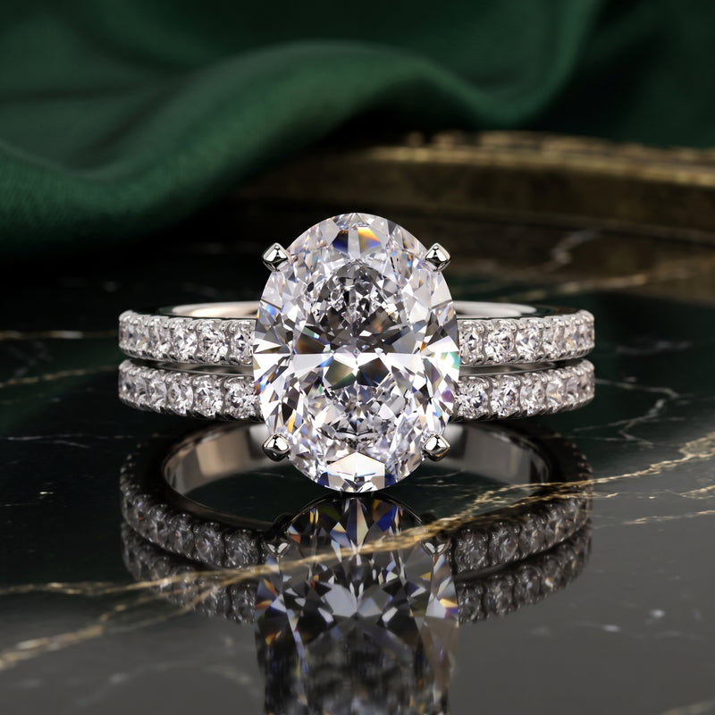 Royal Oval Solitaire Lab Grown Diamond Ring