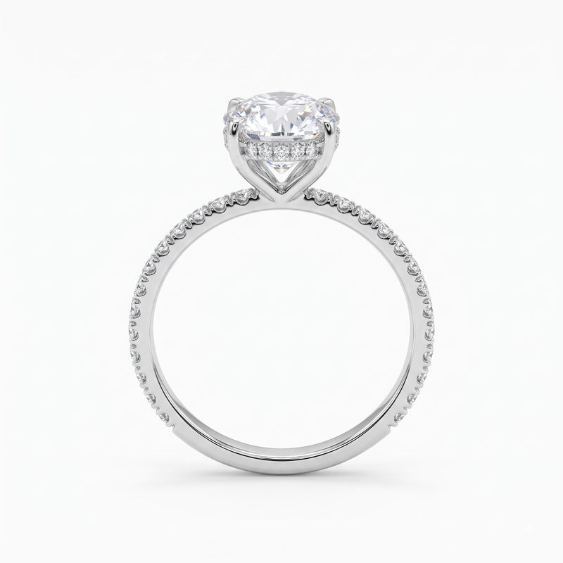 Royal Oval Solitaire Lab Grown Diamond Ring